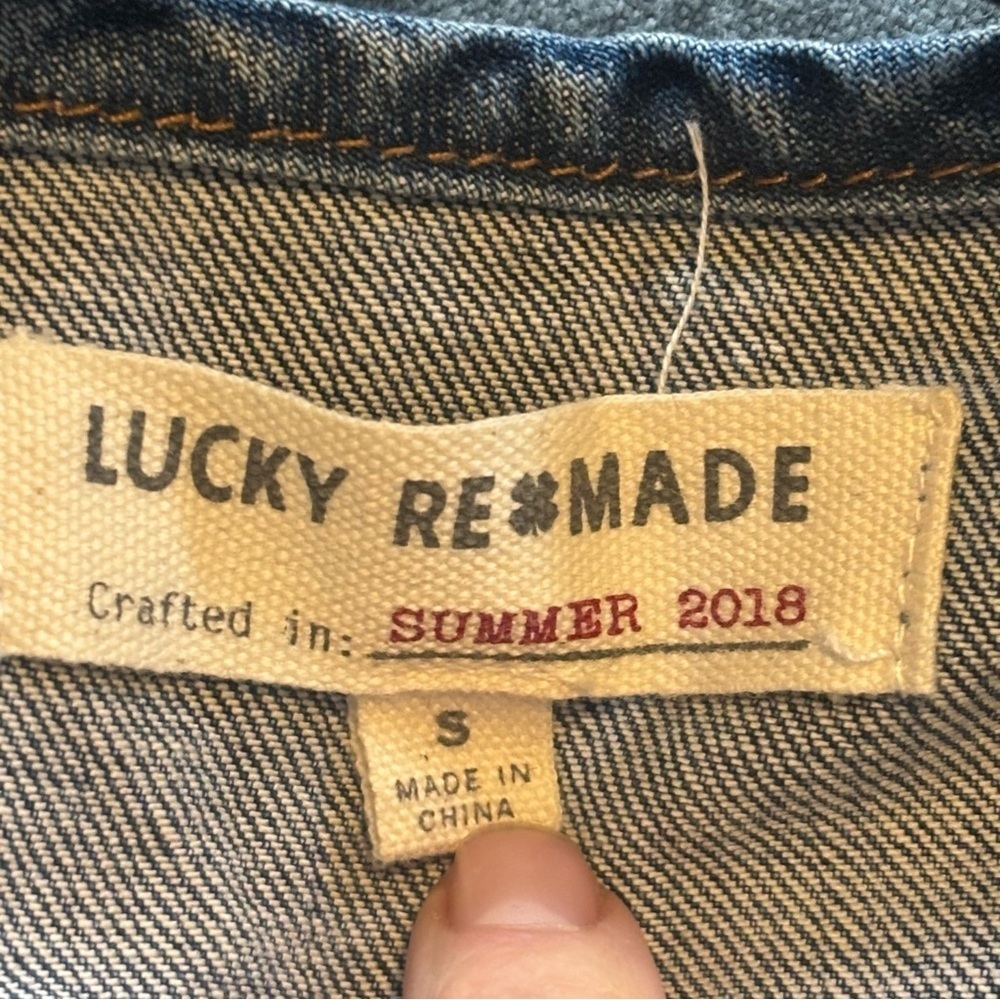 Lucky ReMade Denim Trucker Dress - size S​​ - Picture 7 of 9